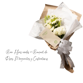 Ramo Floral+Bono Hojas Verdes Bogota o Cali