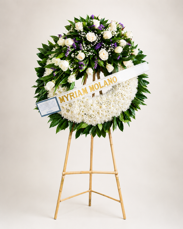 Corona fúnebre Consuelo Púrpura