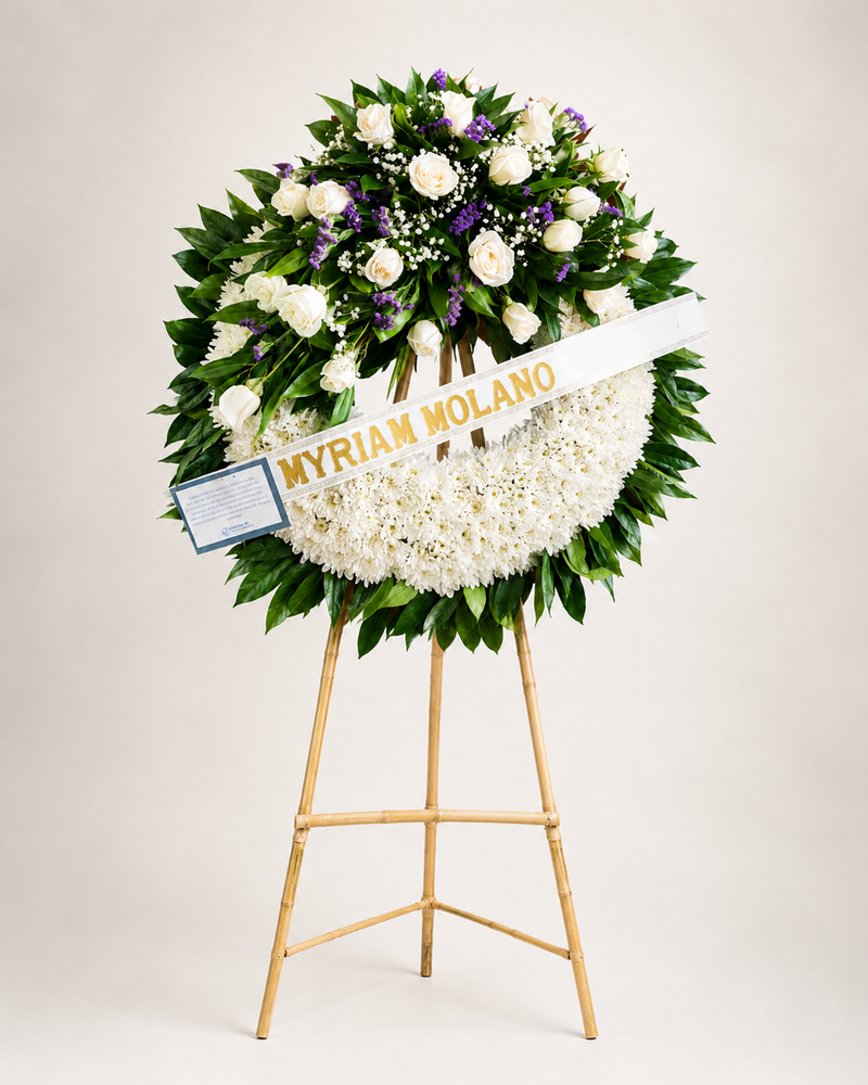 Corona Fúnebre Consuelo Púrpura