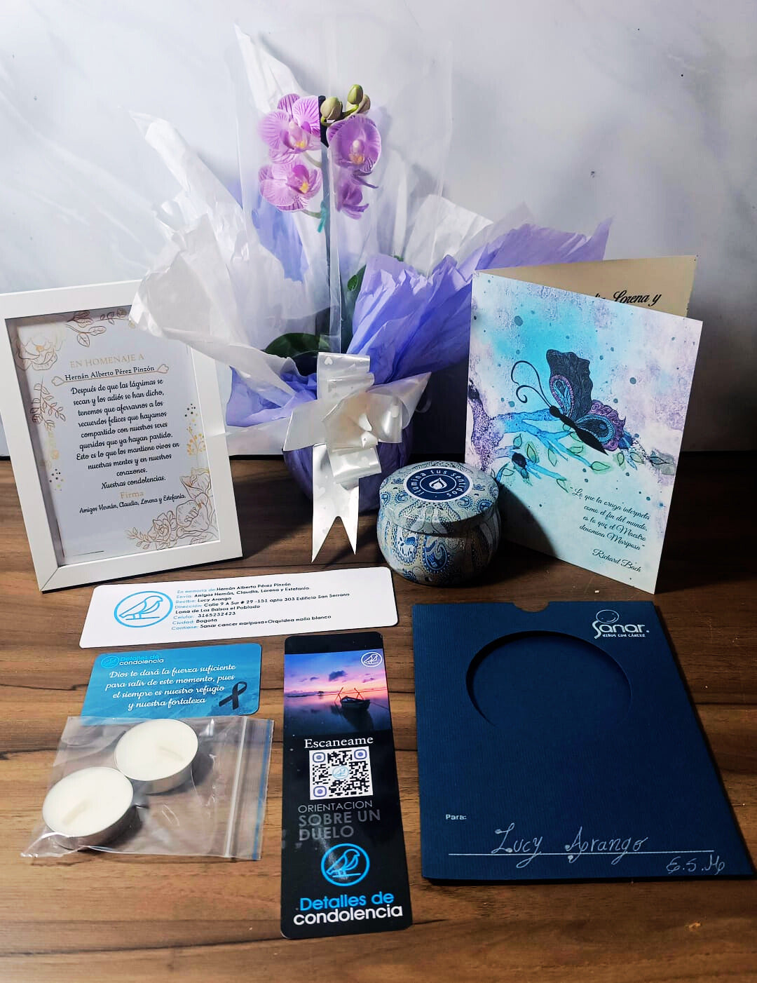 Sanar Mariposa + Orquidea